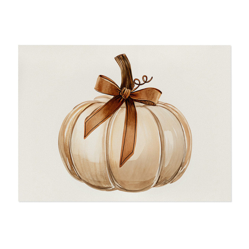 Autumn Harvest Printed Polyester Indoor Outdoor Welcome Doormat