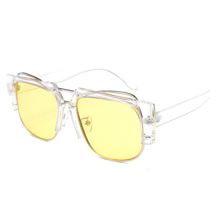 Women Fashion Square Sunglasses with Unique Chain Design Stornfield