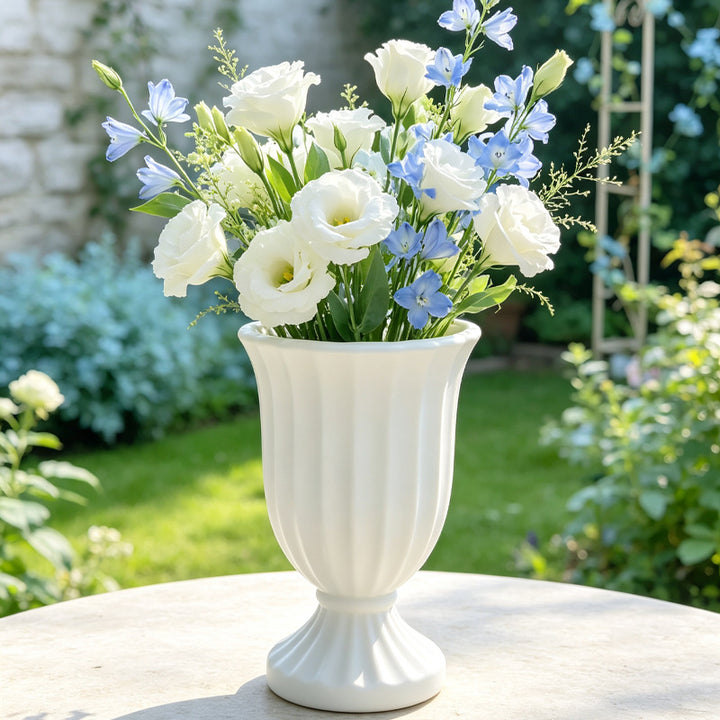 Majestic Ribbed Decorative Vase Stornfeild