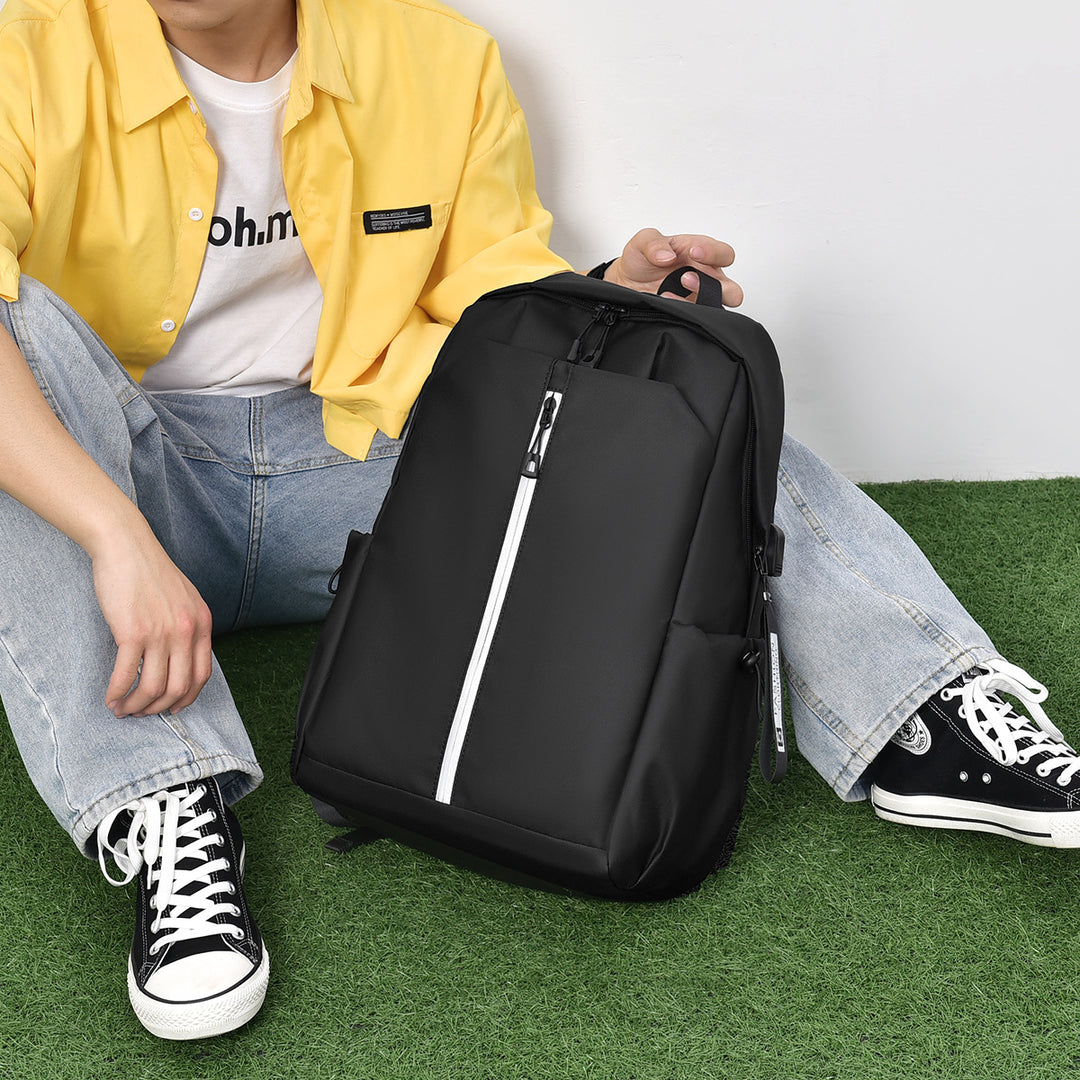 Functional backpack with ergonomic design and zippered compartments Stornfield
