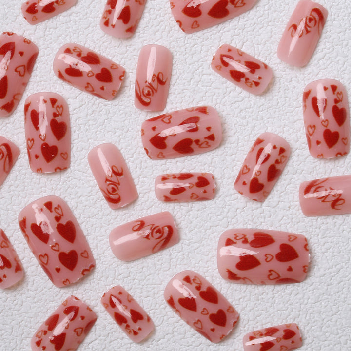 Love-Themed Press-On Nails Stornfield