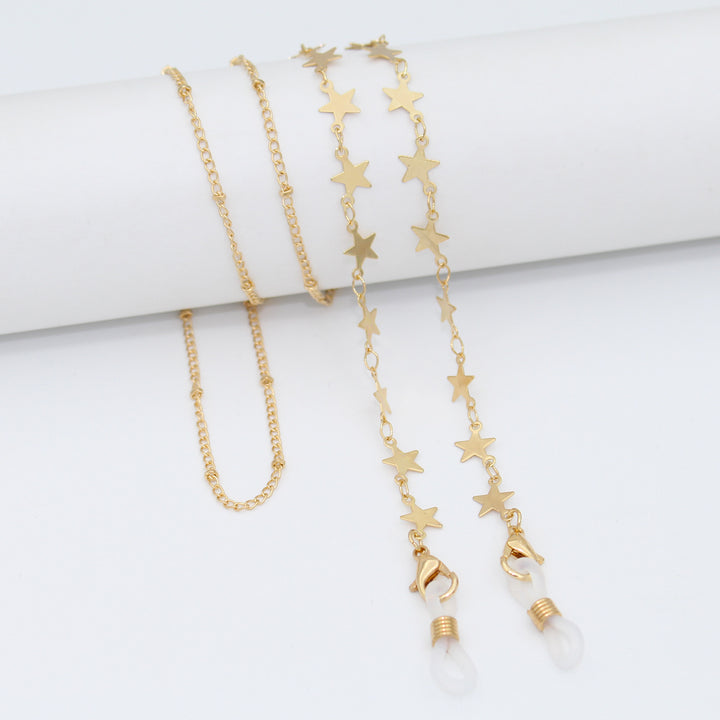 Luxe Crystal-Embellished Eyewear Chain Stornfield