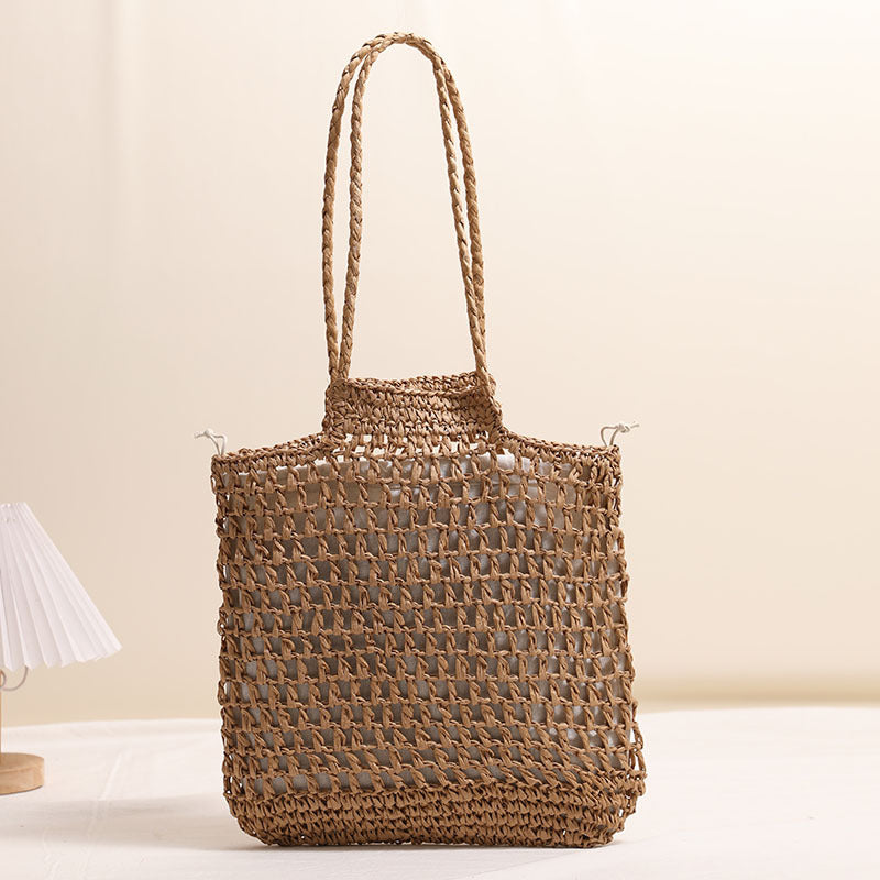 Handmade net tote bag made of natural material Stornfield