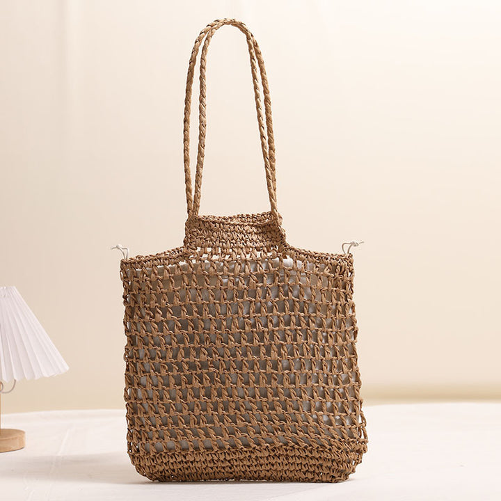 Handmade net tote bag made of natural material Stornfield