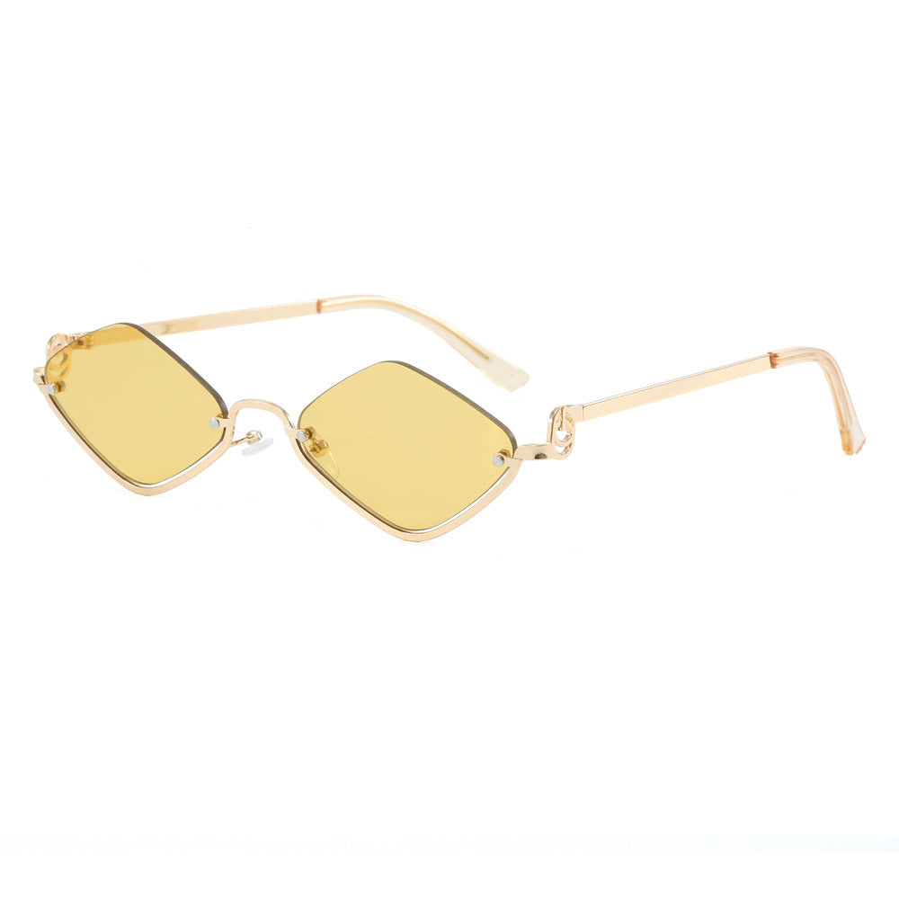 Women's fashionable square sunglasses with luxurious metal frame Stornfield