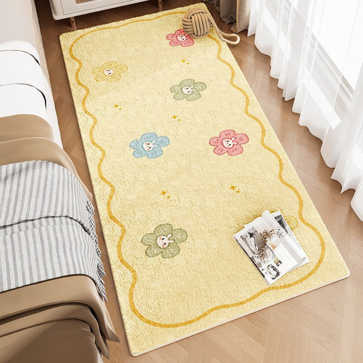 Cute Bunny-Themed Plush Area Rug
