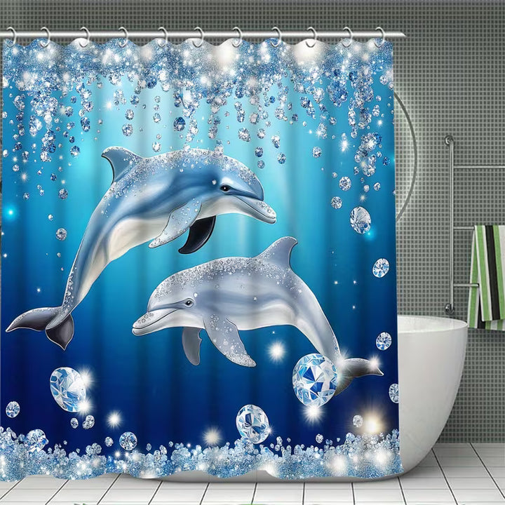 Coastal Scene Shower Curtain Stornfield