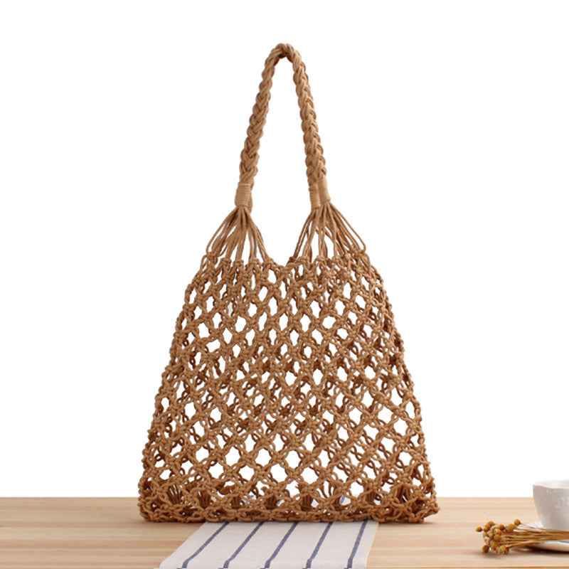 Braided shopping shoulder bag with stable side seams Stornfield