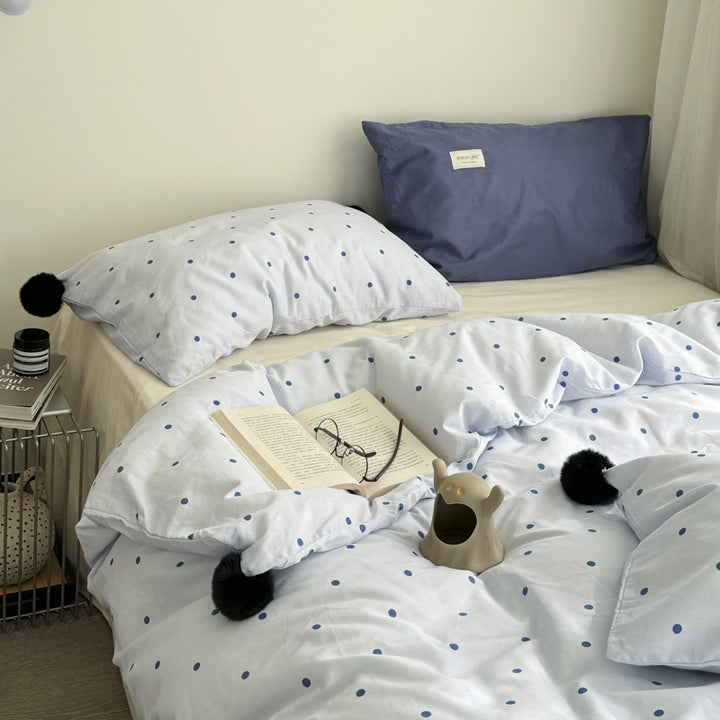 Cozy Polka Dot Duvet Cover Set
