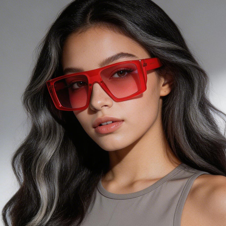 Women oversized geometric sunglasses Stornfield
