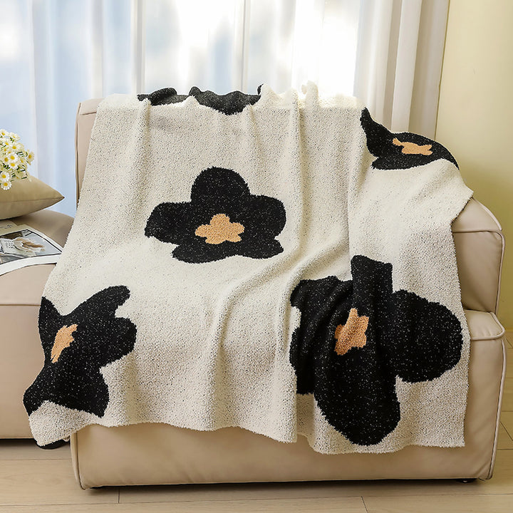 Floral Pattern Throw Blanket