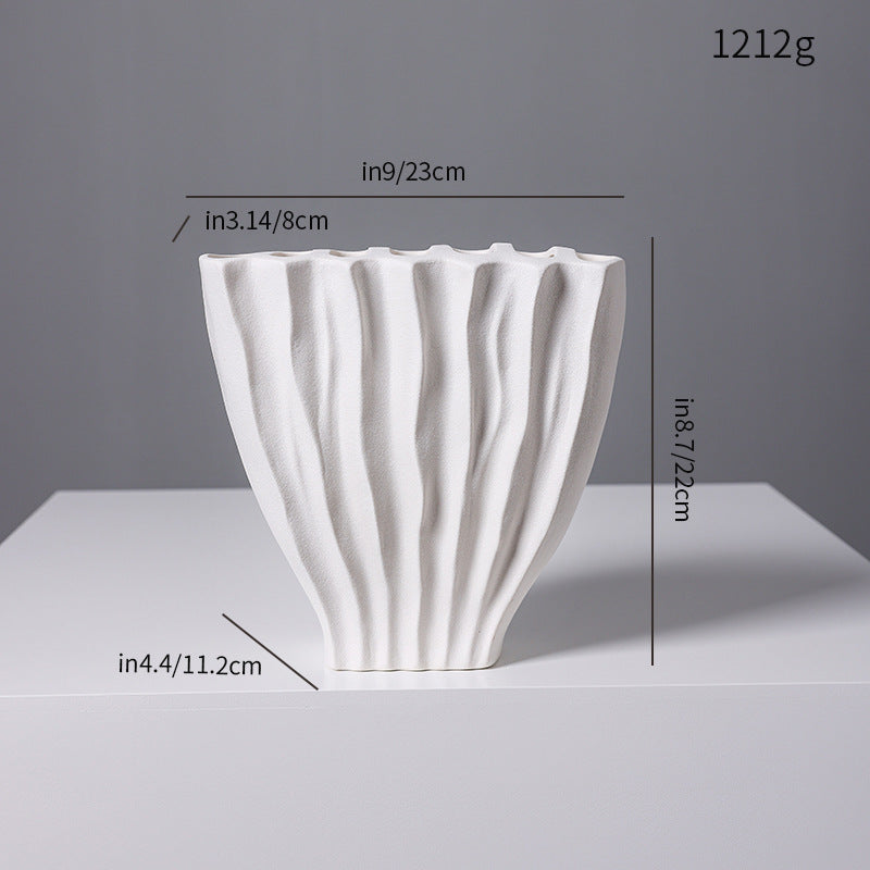 Sculptural Textured Ceramic Vase Stornfeild