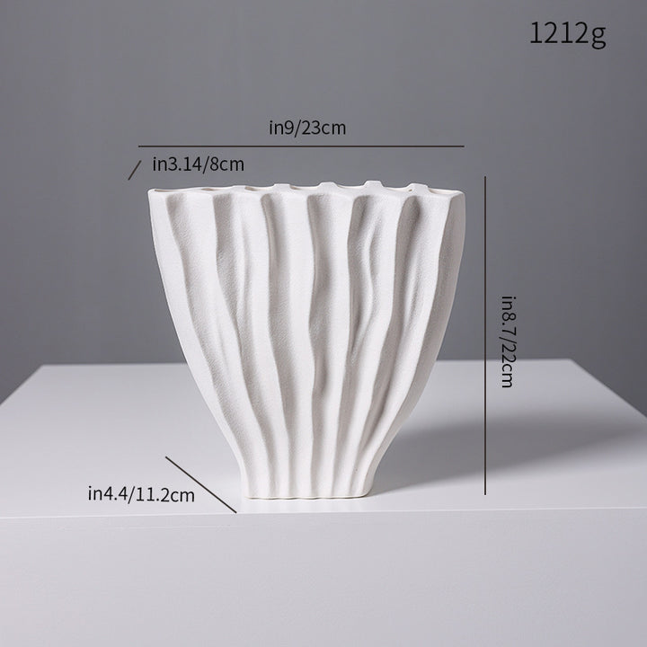 Sculptural Textured Ceramic Vase Stornfeild