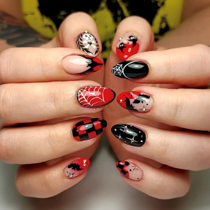 Halloween-Themed 3D Nail Art Extensions Stornfield 1789713348