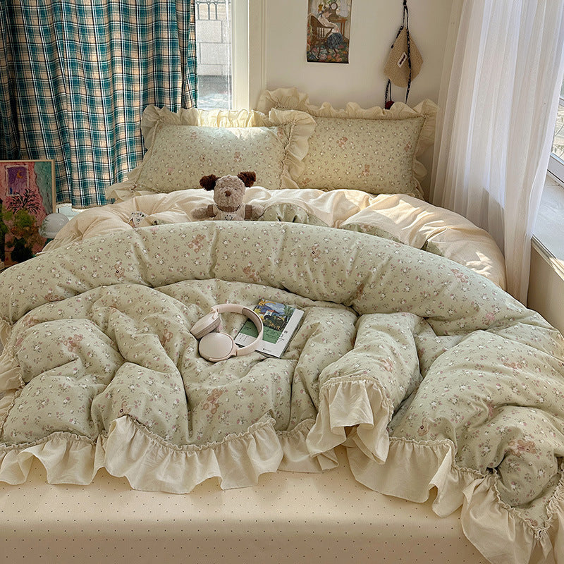 Playful Bunny-Themed Duvet Cover Set