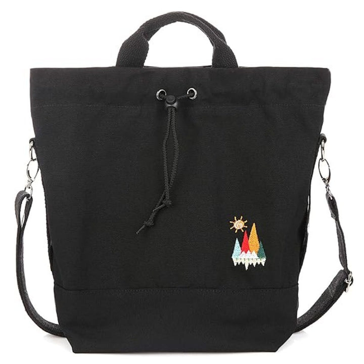 Leisure backpack with decorative embroidery and adjustable carrying system Stornfield