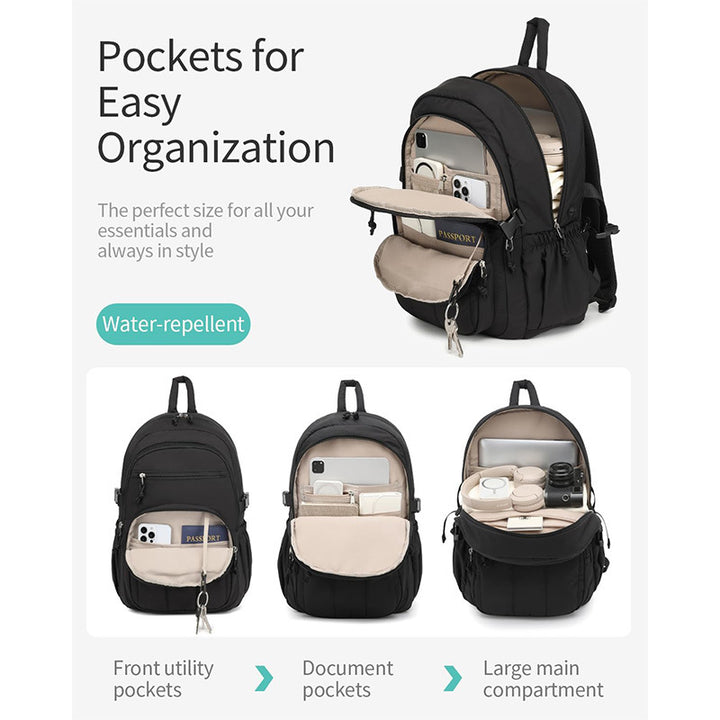 Versatile Travel Backpack with Insulated Drink Holder Stornfield