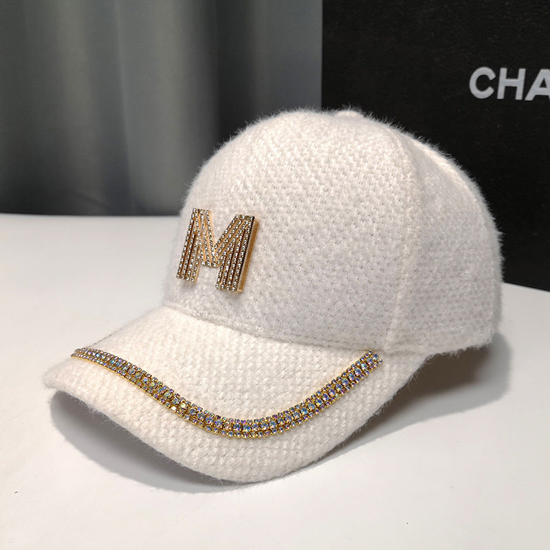 Women's Luxury Embellished Fleece Baseball Cap Stornfield