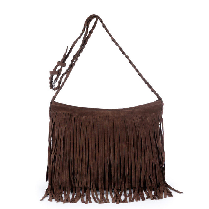 Stylish Fringe Suede Crossbody Bag Stornfield