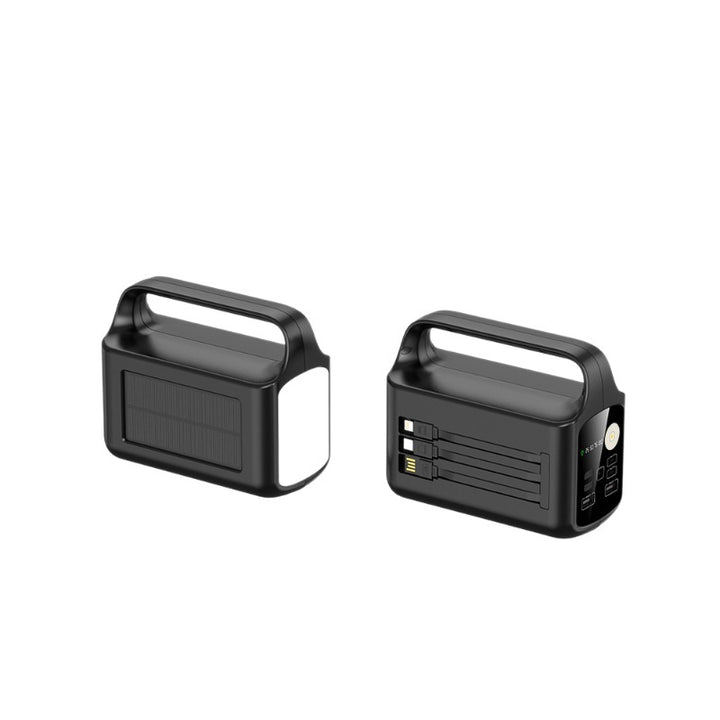 Portable solar power supply with multifunctional connections Stornfield