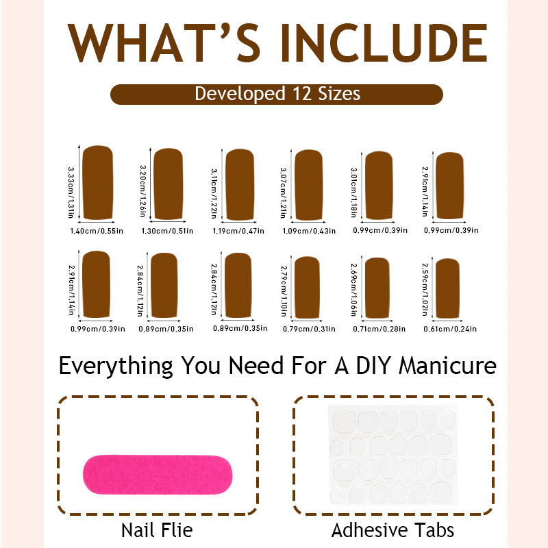 Artificial nail set with luxurious leopard pattern Stornfield