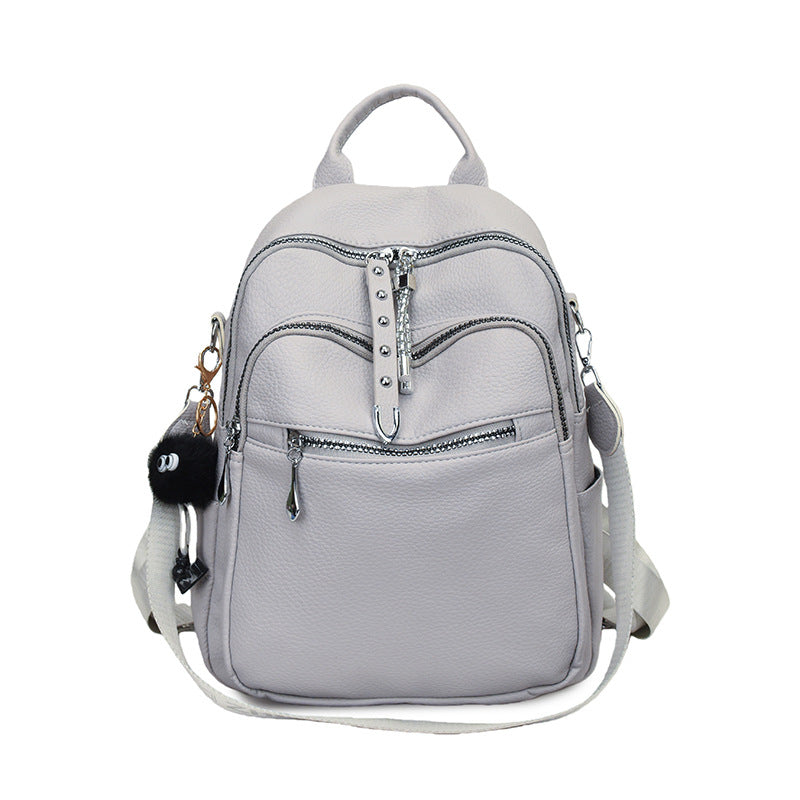 Stylish Multi-Functional Leather Backpack