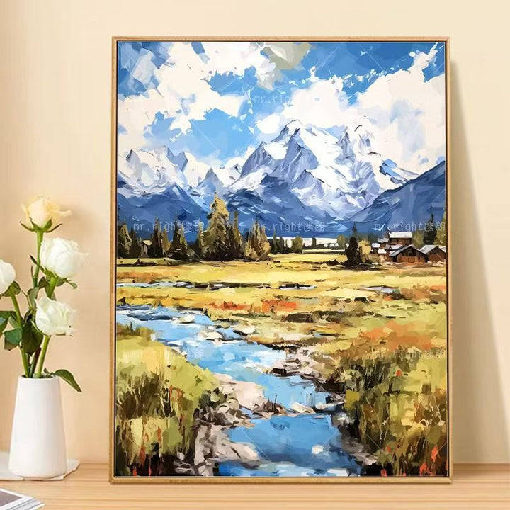 Mountain Landscape Canvas Art Print Stornfield