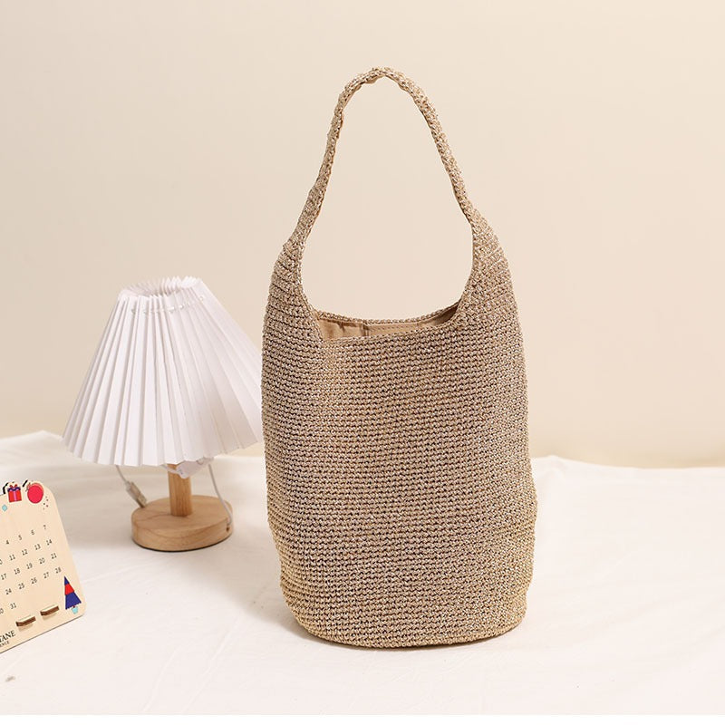 Handcrafted shopping bag in modern net design Stornfield