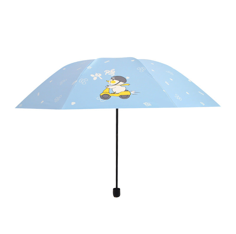 Women’s Folding Umbrella with Playful Animal Design Stornfield