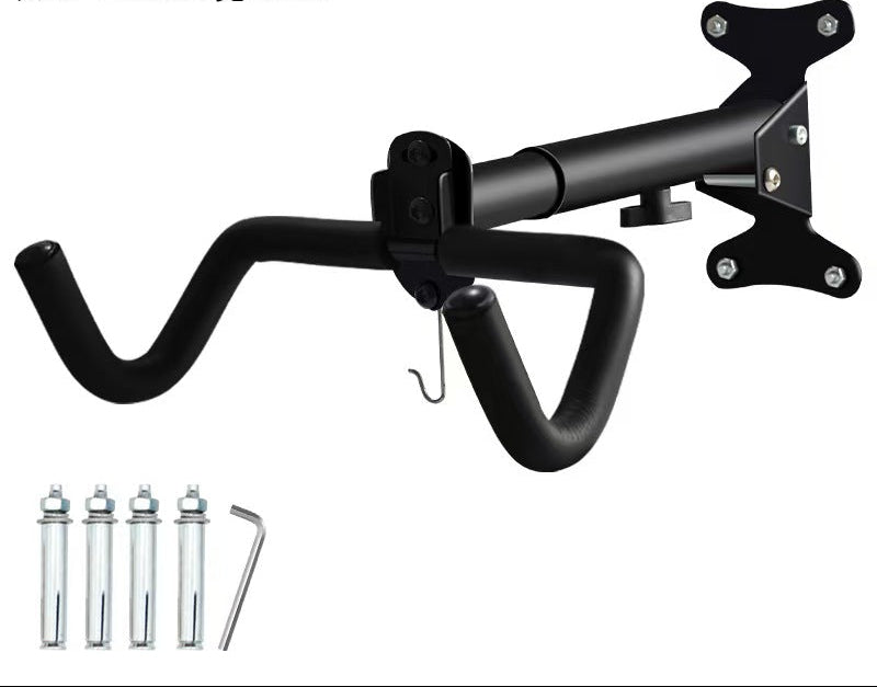 Heavy-Duty Wall-Mounted Bicycle Storage Hook with Padded Dual Arms and Fixed Foldable Mount Stornfield