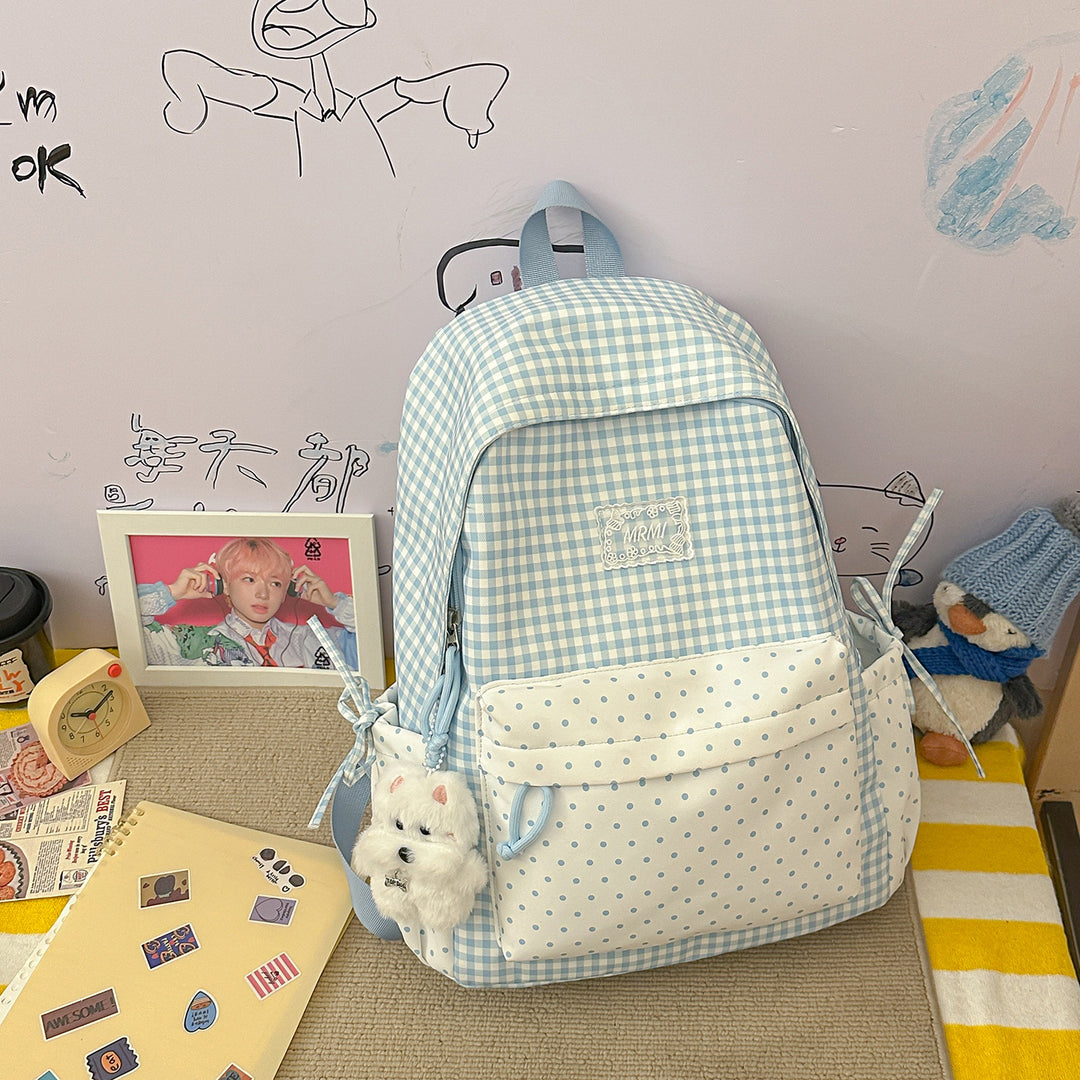Chic Plaid Backpack Stornfield