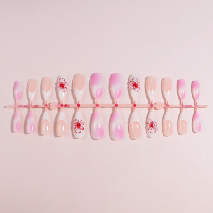 Premium Press-On Nail Set with Decorative Accents Stornfield