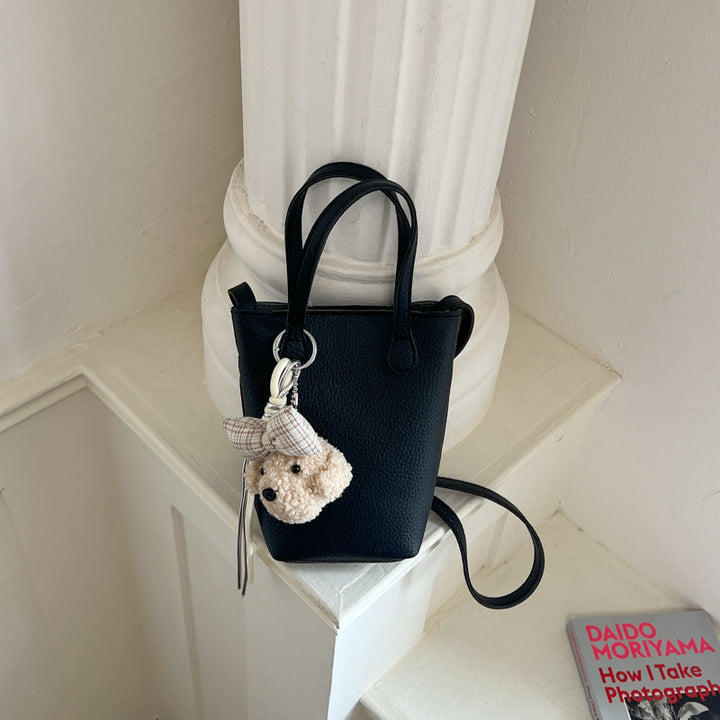 Compact Leather Mini Tote Bag