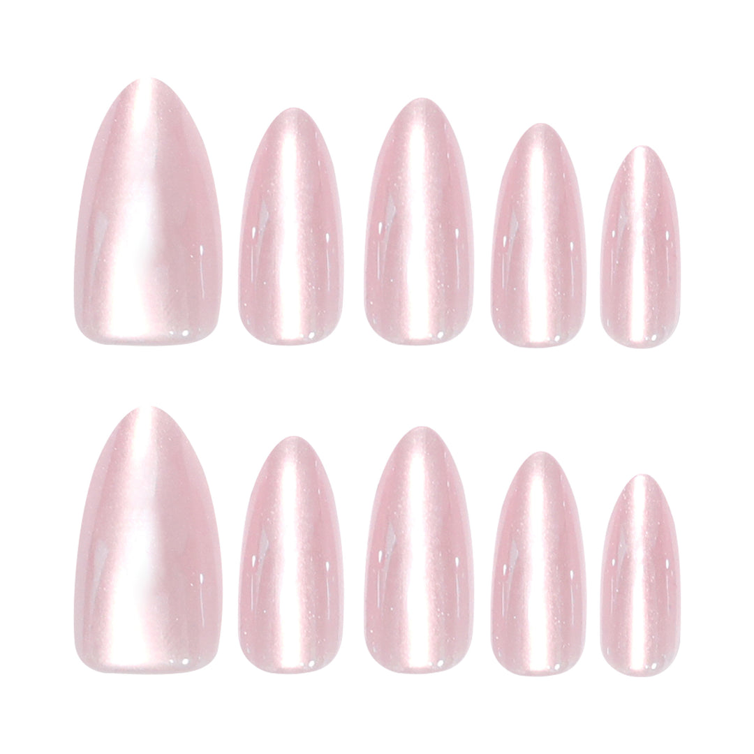 Artificial Press-On Nails with Elegant Tip Accent Stornfield