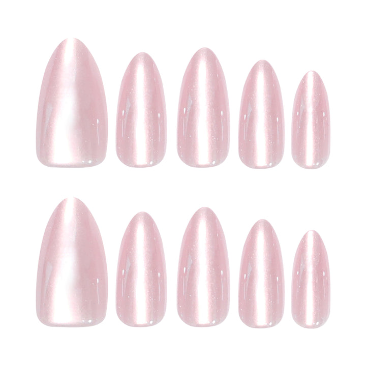 Artificial Press-On Nails with Elegant Tip Accent Stornfield