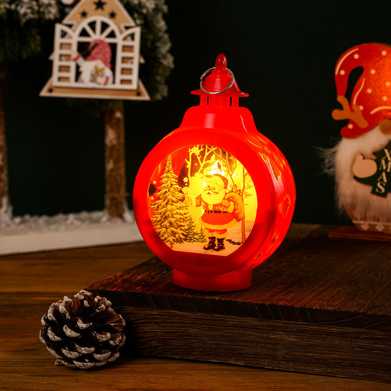 Nostalgic Christmas lantern with inviting deer scene Stornfield