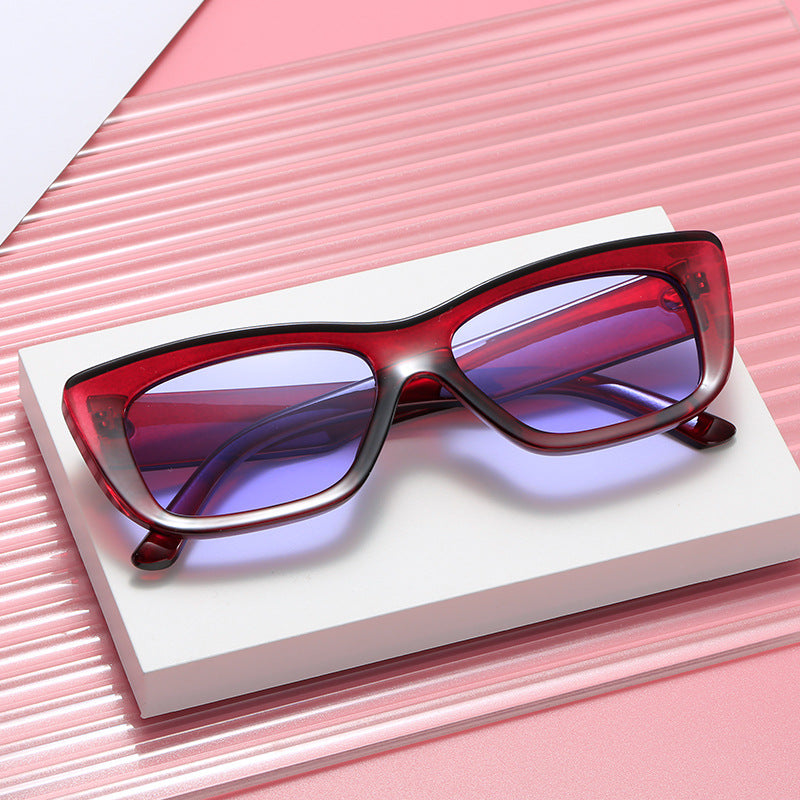 Ladies fashionable sunglasses with rectangular frame Stornfield