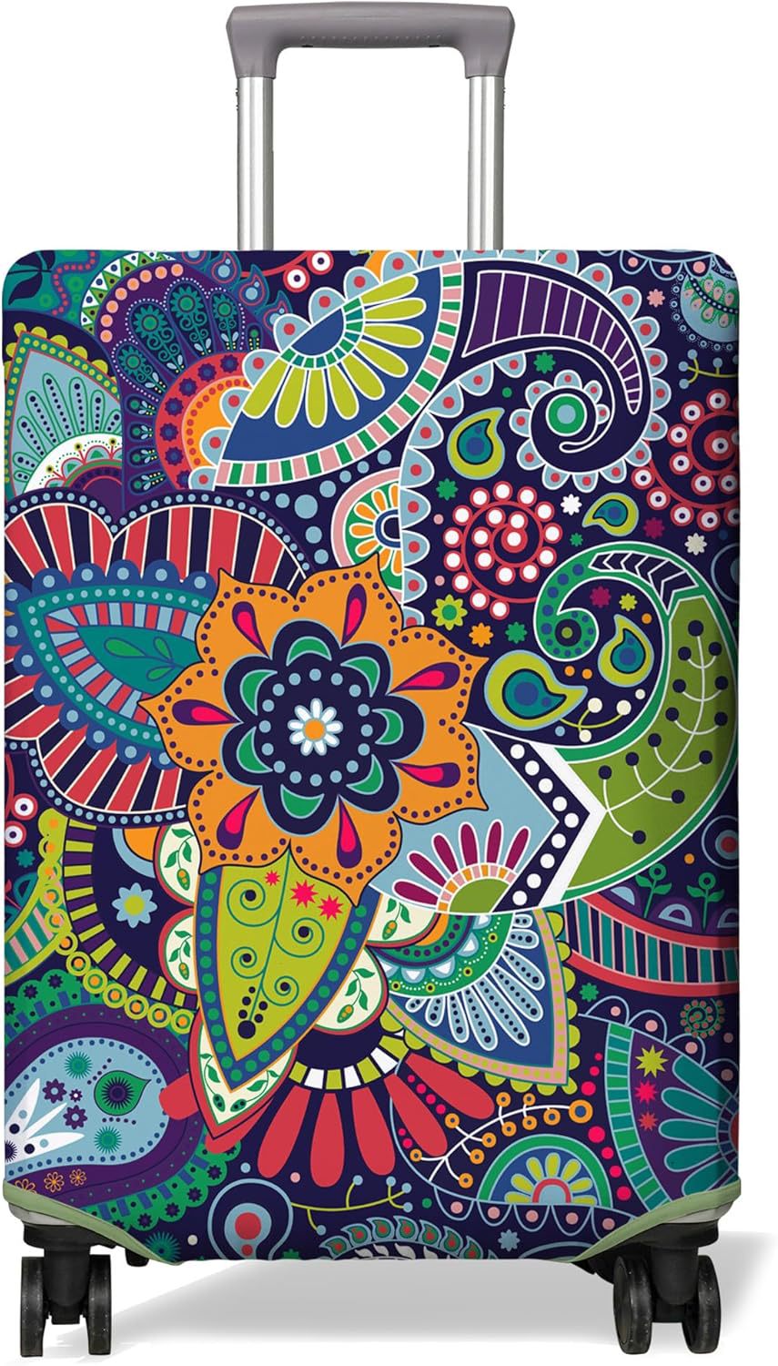 Unisex non-elastic suitcase cover with Paris motif and water-repellent stretch fabric for trolley Stornfield