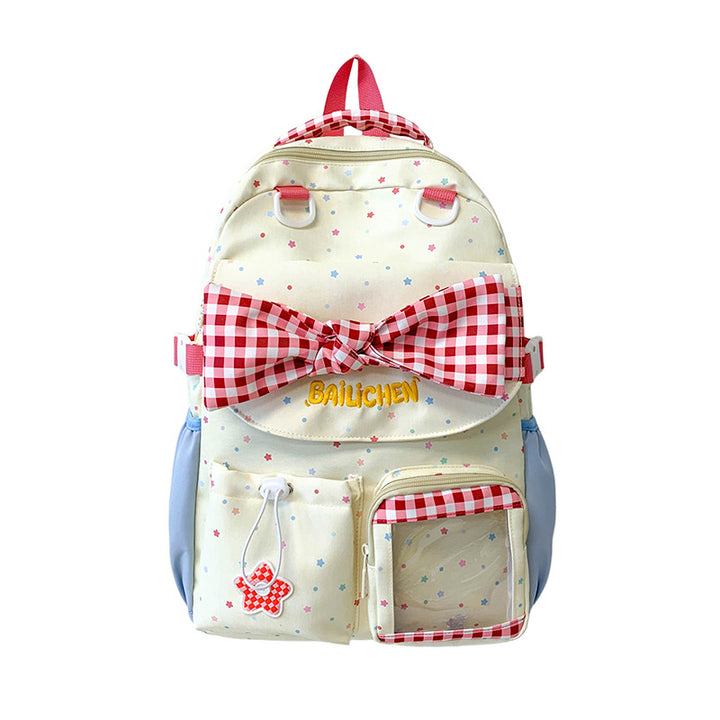 Cute Bow-Embellished School Backpack Stornfield