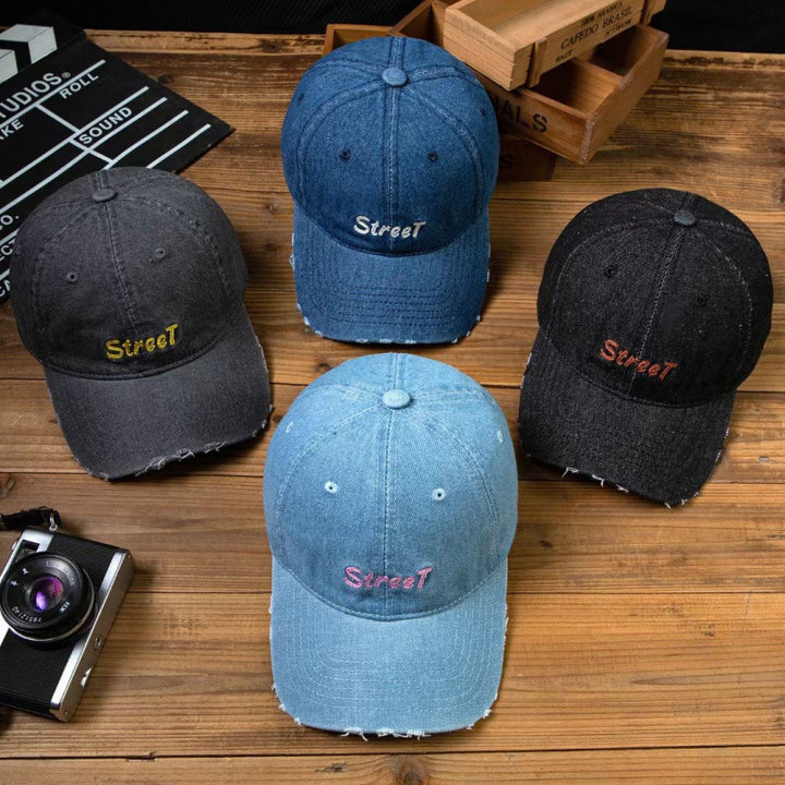 Women's Distressed Denim Baseball Cap Stornfield 1784084141