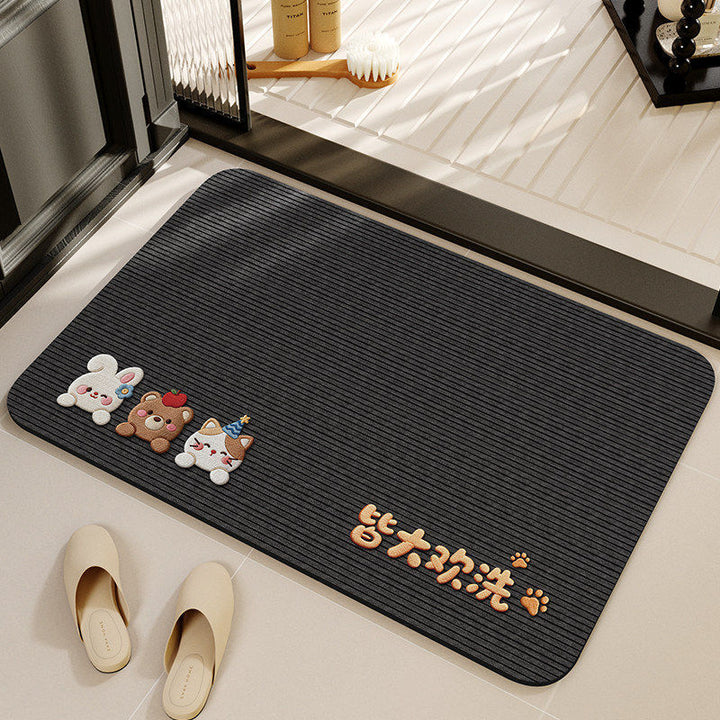 Fun Animal-Themed Bathroom Mat