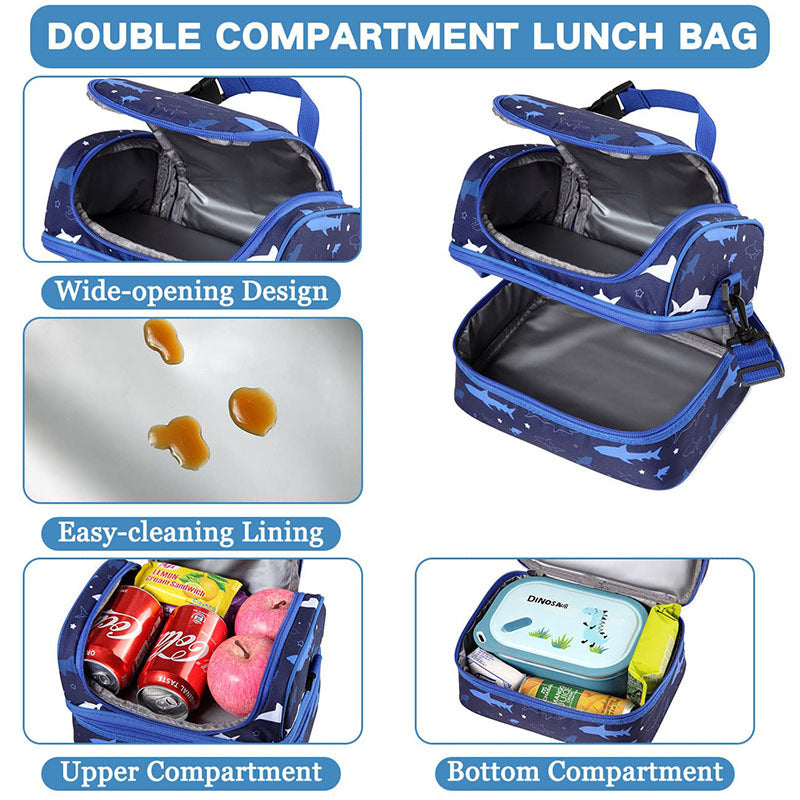 Women insulated cooler bag with double compartment design Stornfield