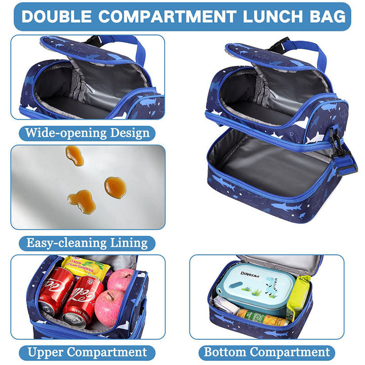 Women insulated cooler bag with double compartment design Stornfield