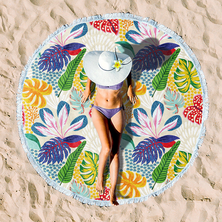 Rundstrand towel with unique sunset design Stornfield