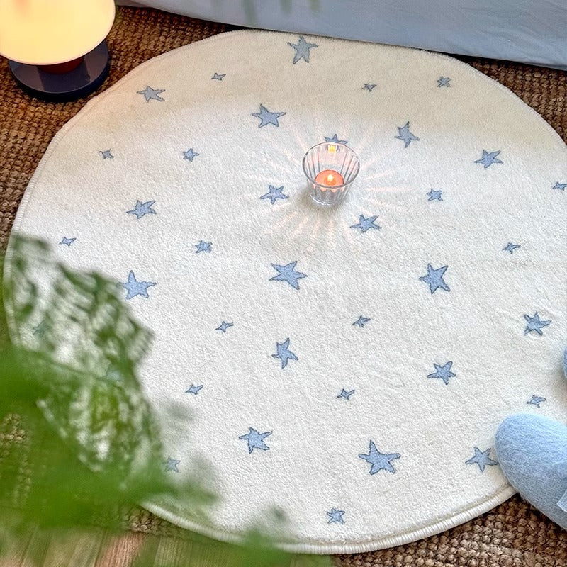 Cozy Star-Patterned Area Rug
