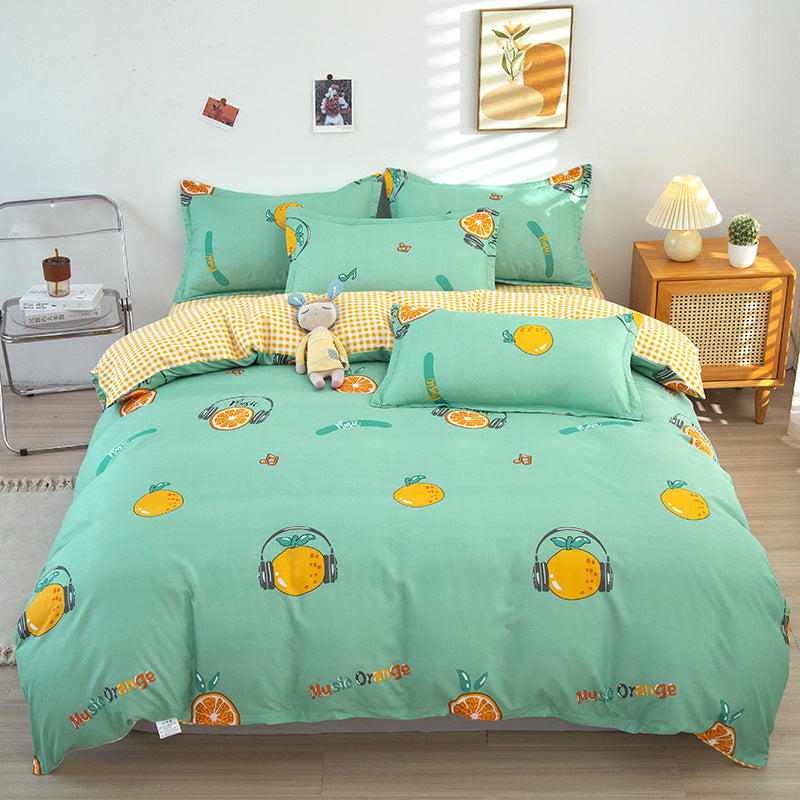 Modern Grid Pattern Comforter Set