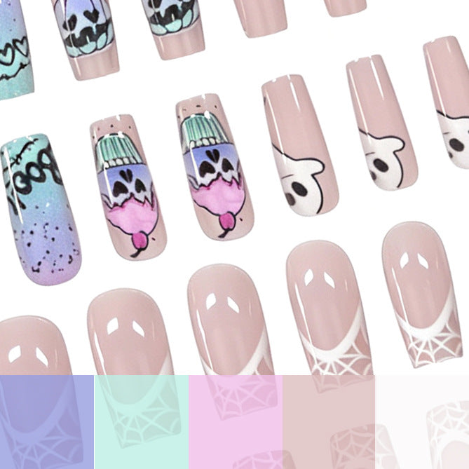 Artistic Halloween-Themed Nail Art Extensions Stornfield 1789915354