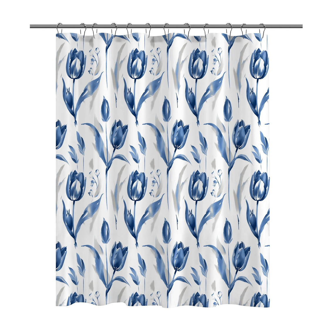 Artistic Floral Print Shower Curtain Stornfield