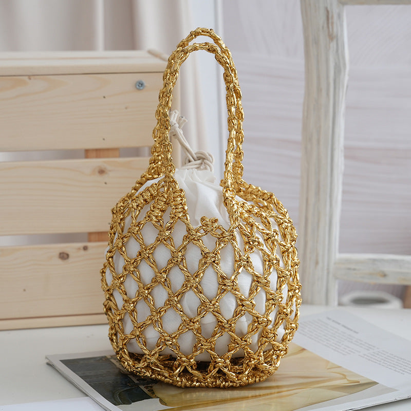 Net shopping bag with braided design Stornfield