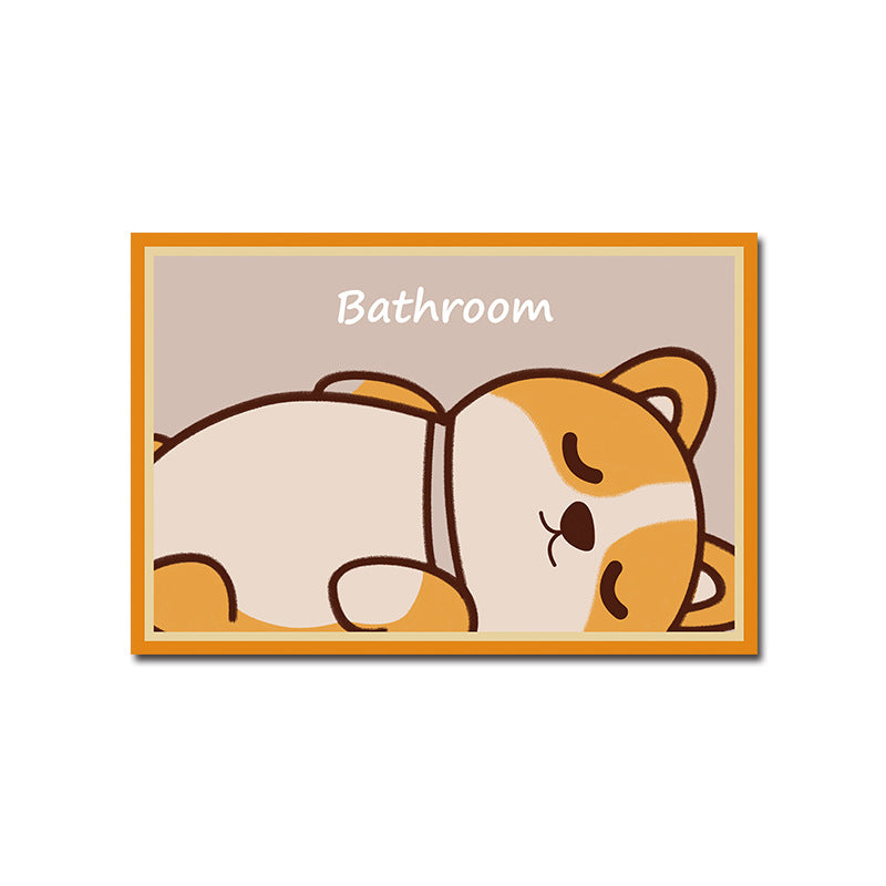 Playful Citrus-Themed Bath Mat Stornfield